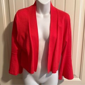 Calvin Klein Coral-Red Open Front Women's Cardigan